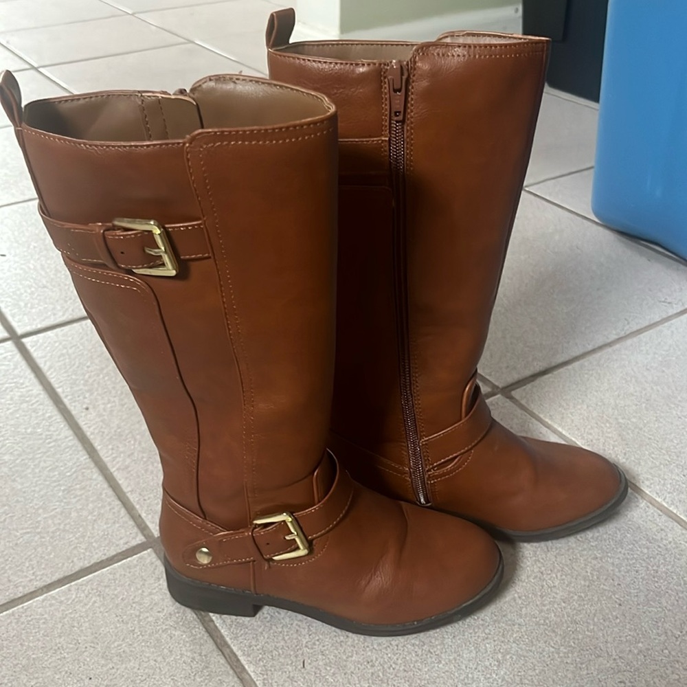 Tall brown boots
